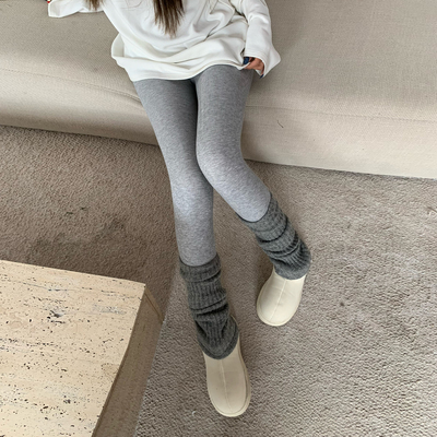 饭饭又饿了加绒打底裤女秋冬款