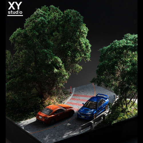 1/64《山道追走》场景 GC8 VS GT86 头文字d名场面 地平线6 - 封面