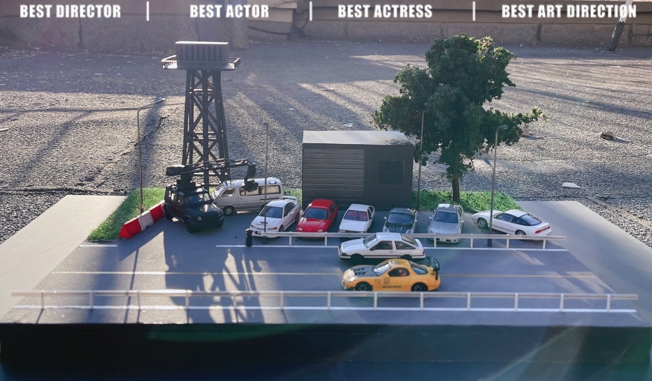 1/64 头文字d出发地点 场景制作 小雨哥出品