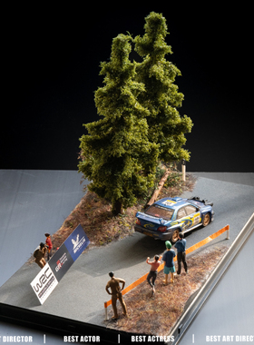 1/64 场景《WRC 林道穿越》斯巴鲁 丰田GR雅力士露营生日礼物