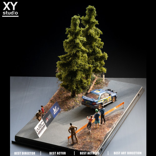 1/64 场景《WRC 林道穿越》飞驰人生3 斯巴鲁 GR雅力士生日礼物