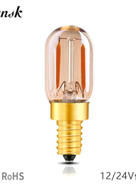 T22迷你小灯LED灯泡直流交流DCAC12-24V伏低电压E14暖光装饰光源