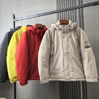 厚防风防水P棉保暖连帽棉衣外套