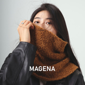 保暖针织脖套 MAGENA意大利阿尔巴卡 柔软不扎围巾 欧美百搭围脖