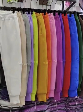 5566正版秋新款卫裤女8728百搭韩版小个子加厚九分休闲束脚哈伦裤