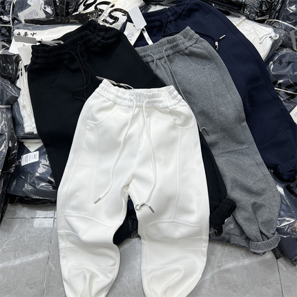 5566正版秋季新款复合加厚休闲裤女百搭韩版时尚宽松九分卫裤1837