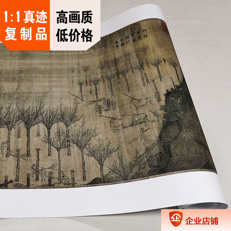佚名真迹复制品美国纳尔逊藏画