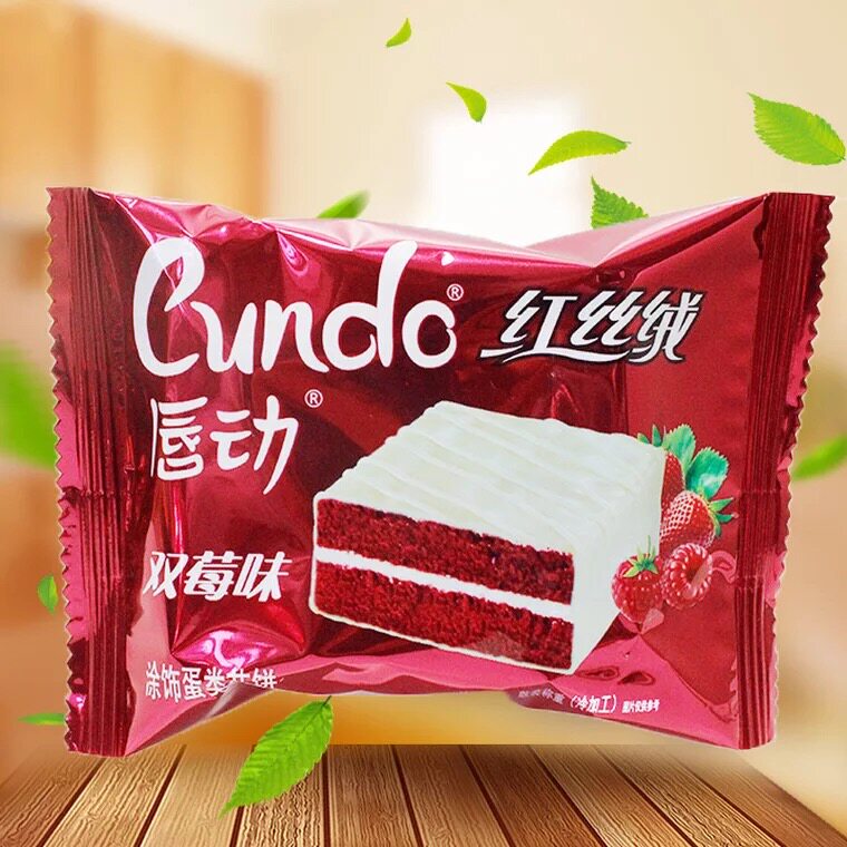 唇动红丝绒双莓味1000g蛋糕点心糕点小面包网红零食营养早餐包邮