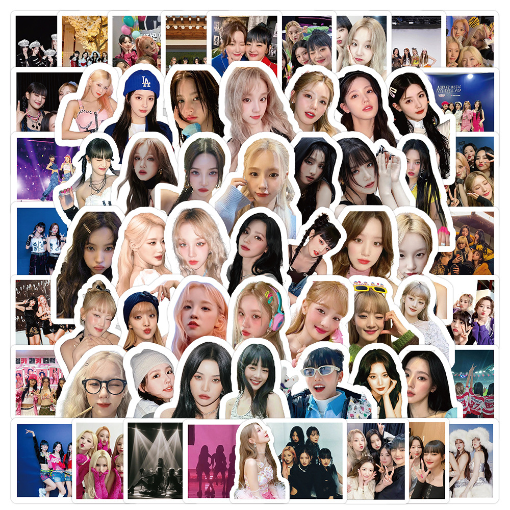 韩国女团G-IDLE贴纸组合明星贴画