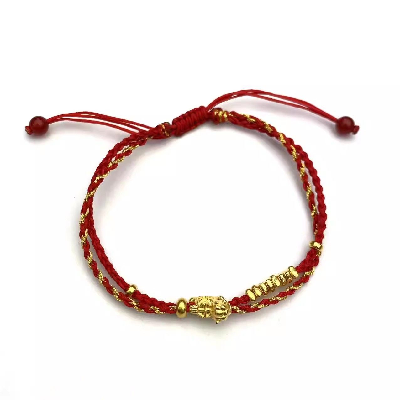 安伯曼18K金小马碎金两红绳手链红玛瑙,珠宝/钻石/翡翠,手饰,淘宝优惠券,粉丝福利购,淘宝优惠卷