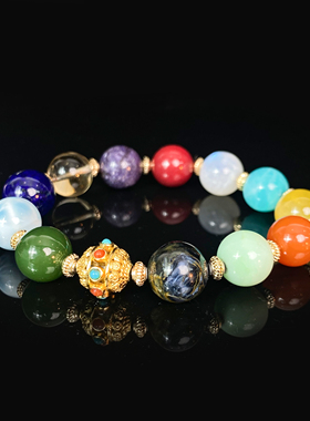 彼得石南红白月光紫龙晶