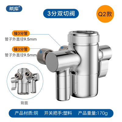 希库分双切阀适用于宝健净水器