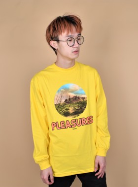 【Ohh】现货PLEASURES KILLAFORNIA L/S T-SHIRT 黃色 長袖T恤
