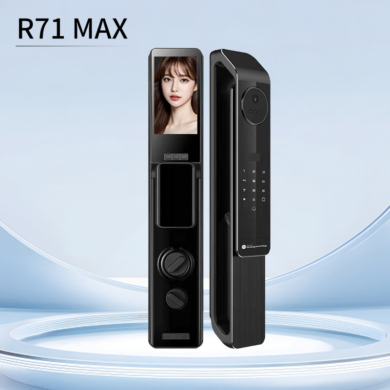 三星智能锁R71MAX掌静脉人脸识别可视猫眼指纹密码家用防盗电子锁