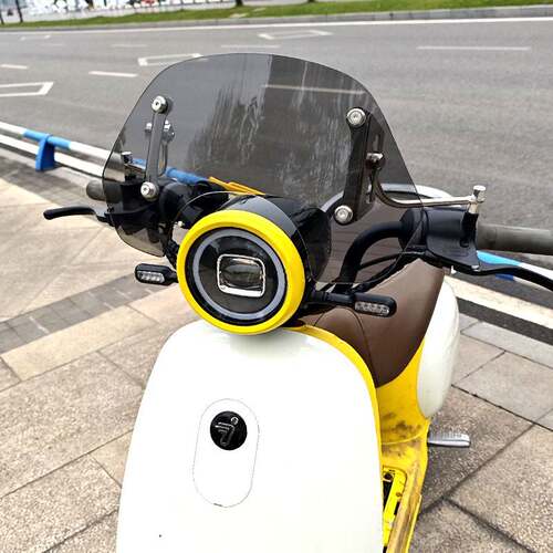 适用九号电动车Q80Q85C系列Q90专用前挡风玻璃踏板改装前风挡配件