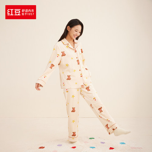 红豆睡衣女宝宝绒4J608