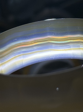 天然巴玉缠丝闪丝花瓣飘雪七彩极光彩虹光虹膜玛瑙手镯 55手镯