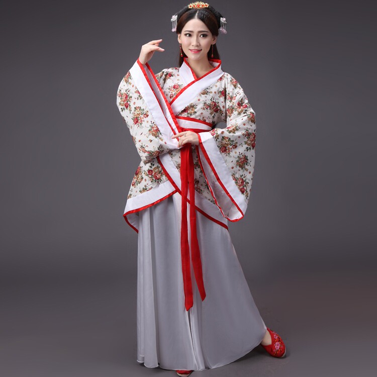 2020新款汉服古装汉服女装 正规曲裾改良写真 唐装汉服演出服装