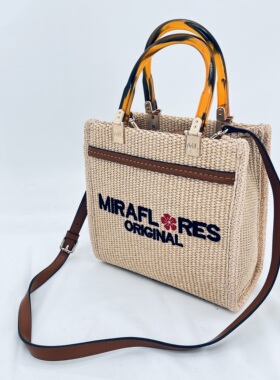 米兰花MIRAFLORES【经典系列】中号大容量手提斜跨包VT824182A