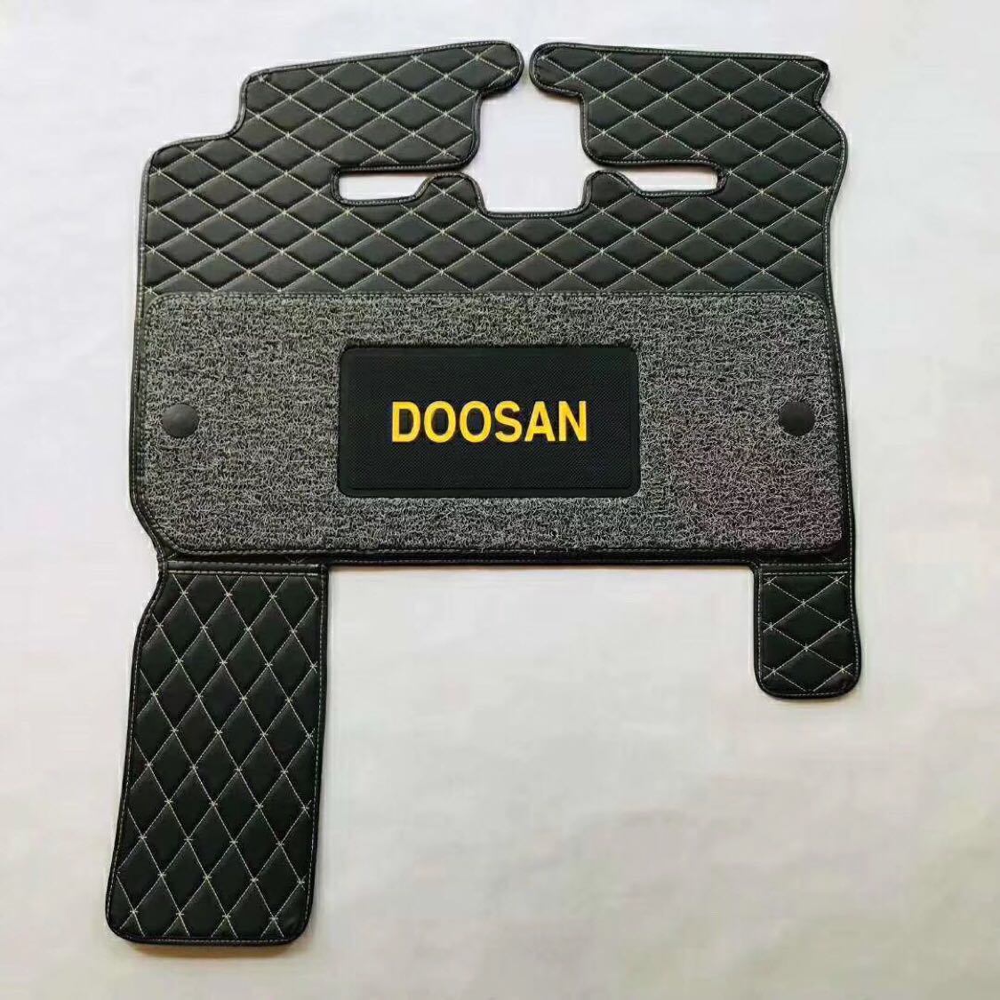 挖掘机配件地板胶斗山大宇DX75-9C脚垫驾驶室地板胶新款包邮地毯