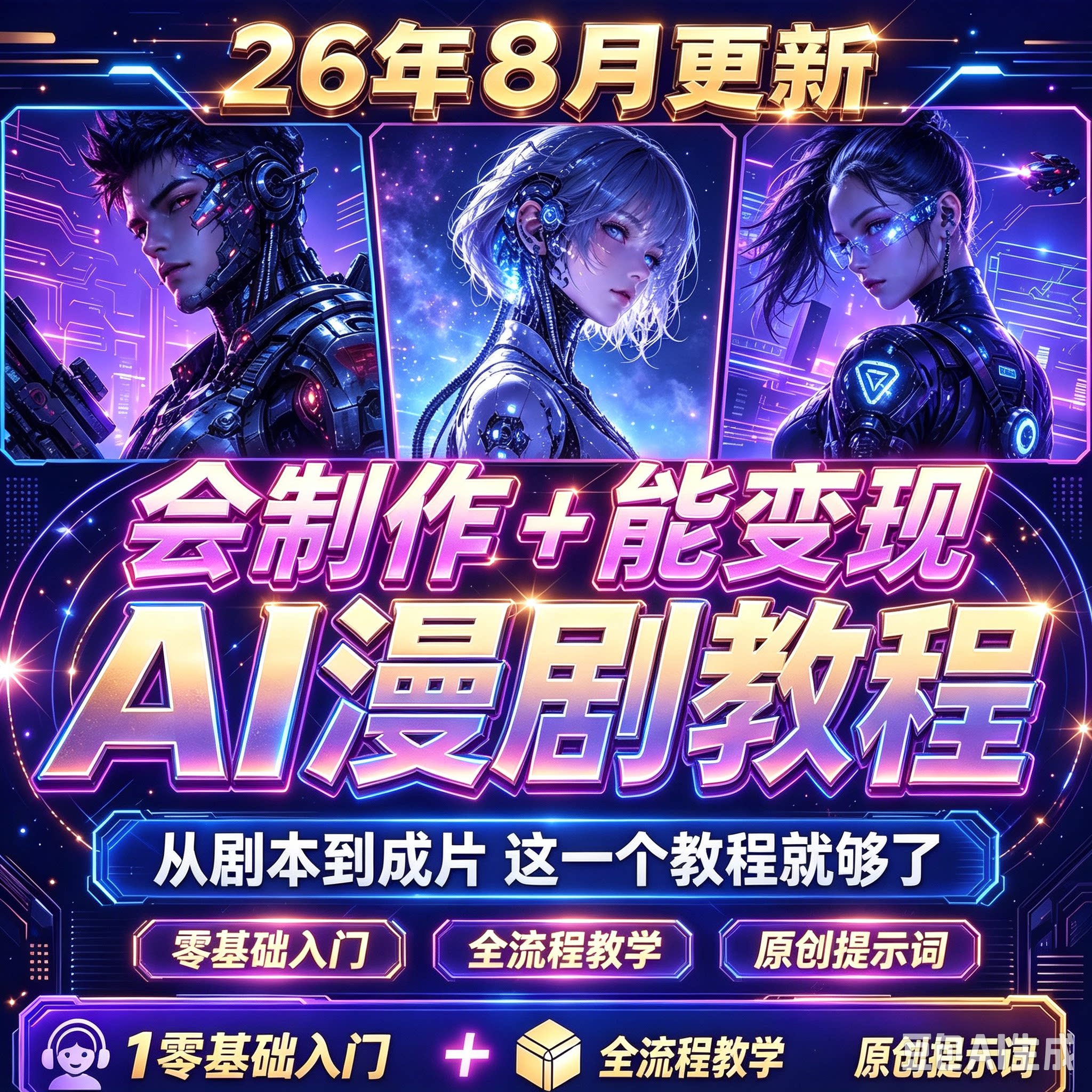 ai零基础教程短视频漫剧短剧图片