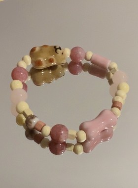 小狗手链可爱甜妹2023年新款小众设计百搭气质甜美闺蜜礼物手链潮