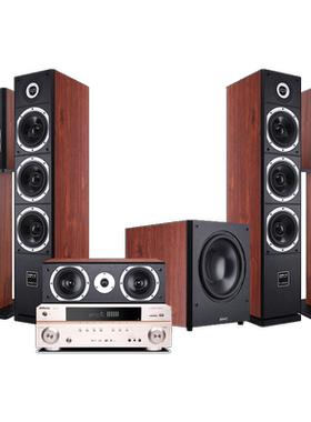 Qisheng/奇声 HQ35家庭影院5.1音响套装无源音箱组合卫星音响功放