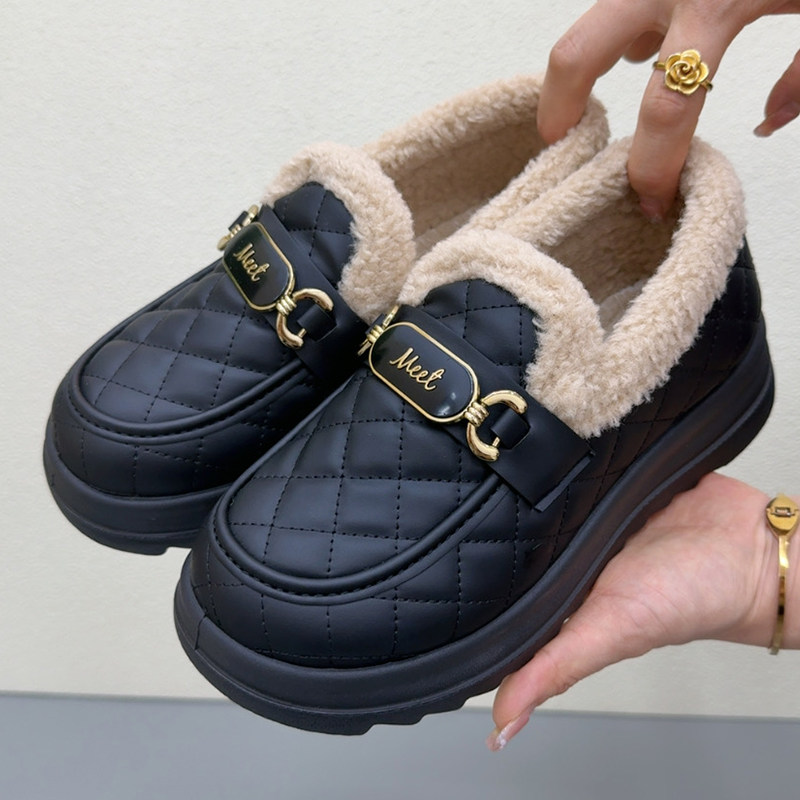 冬季雪地靴女新款老北京棉鞋加绒毛毛鞋加厚乐福鞋保暖舒适妈妈鞋,女鞋,棉鞋,淘宝优惠券,粉丝福利购,淘宝优惠卷