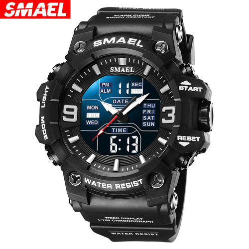 Men's sports digital watch waterproof multifunctional large