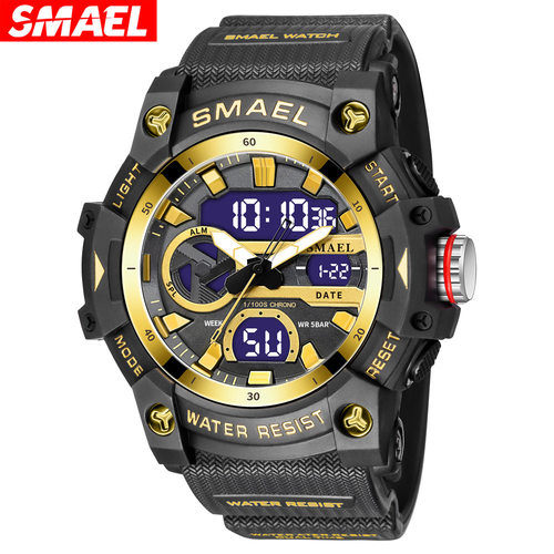 Smael popular large dial men's student electronic watch vers