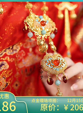 点金璎珞项圈铜镀真金原创