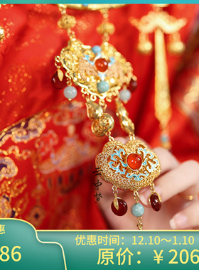 点金璎珞项圈铜镀真金原创