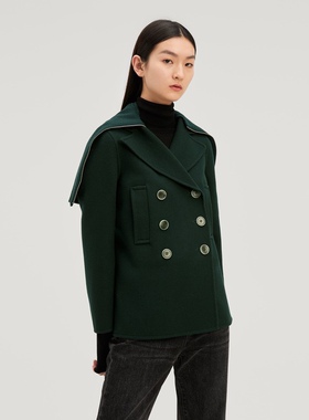 OVV秋冬羊毛墨绿色短款上衣 断码促销 国内正品代购