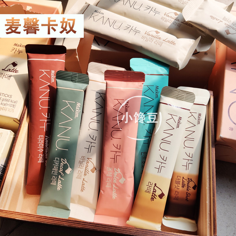 麦馨韩国进口香草味拿铁速溶咖啡