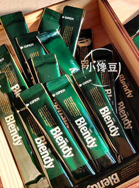 日本进口agf blendy布兰迪咖啡醇和浓郁速溶黑咖啡混合装美式30条