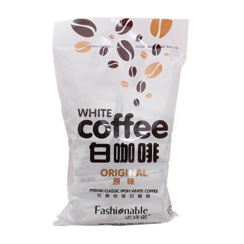 马来西亚原装进口 法诗诺经典怡保白咖啡  原味1000g（20gx50条）