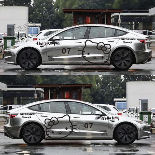 Model3凯蒂猫HelloKitty汽车贴纸