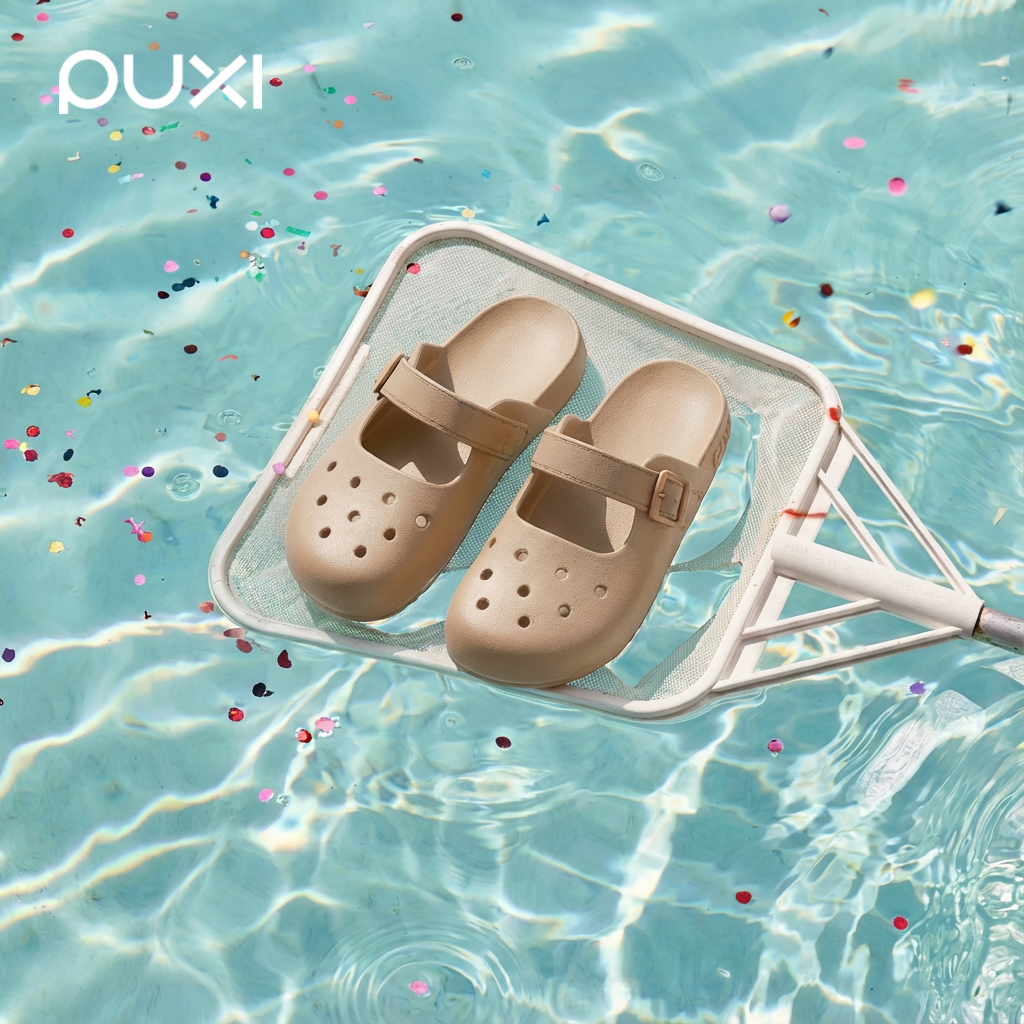 朴西夏季包头法式玛丽珍博肯洞洞鞋女居家防滑EVA透气外穿凉拖鞋