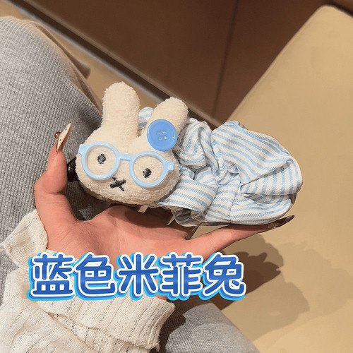 sky星辰家 可爱波点大号米菲兔香蕉夹巨显发量多后脑勺盘发女发饰