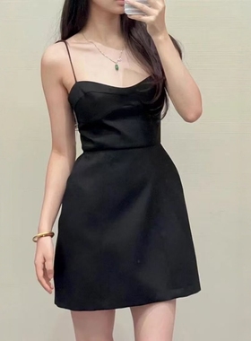 ZA外贸出口女装多色选可调节细吊带基础短款连衣裙 9233230 800