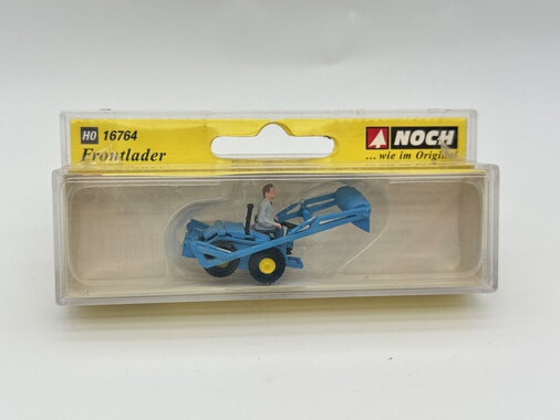 NOCH 微缩微距场景模型1:87HO微观小人道具 16764 开铲车拖拉机男