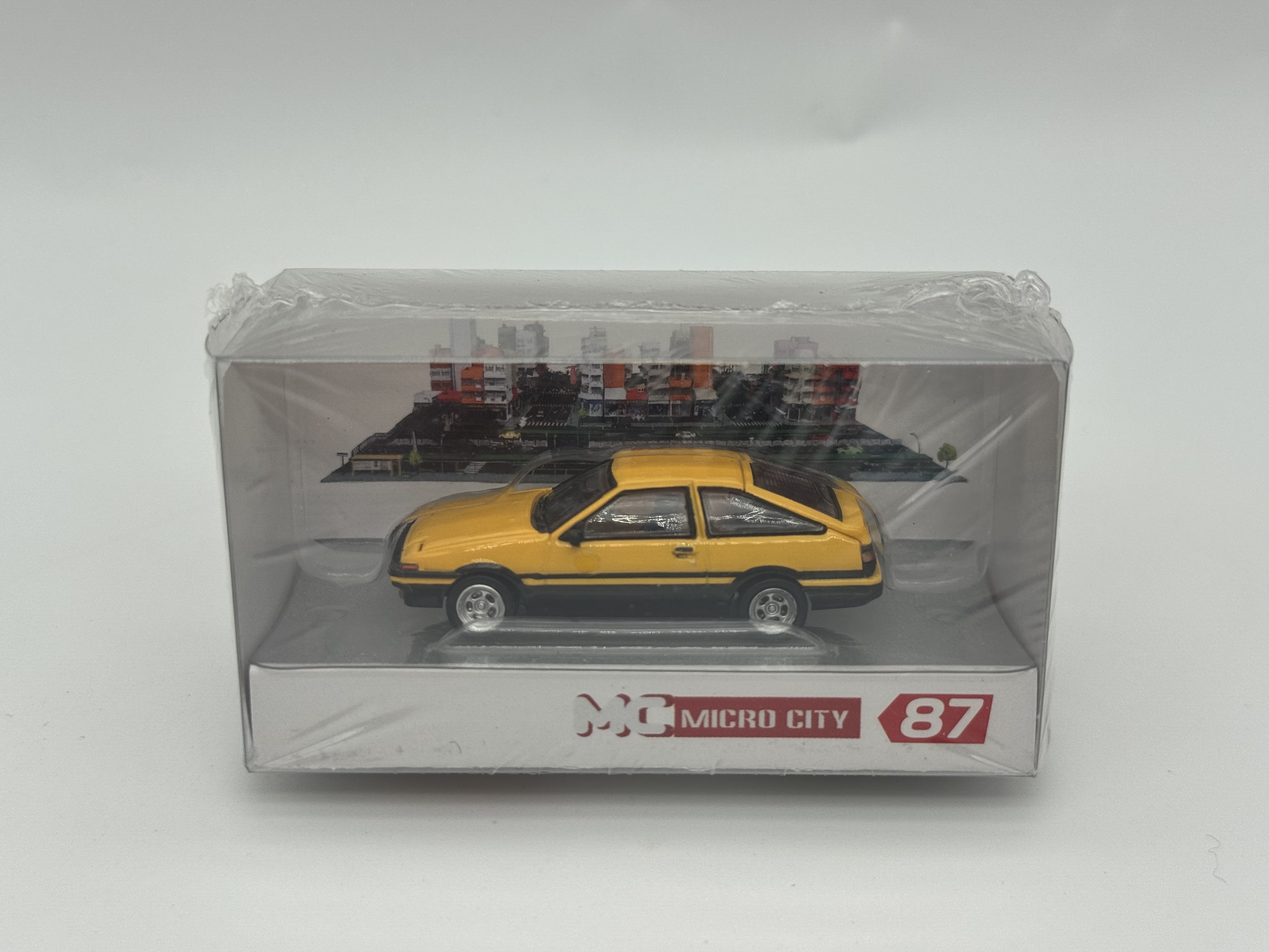 MC 微缩都市 1:87 HO 丰田AE86 藤原豆腐店 头文字D 塑胶汽车模型