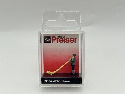 德国preiser微缩微距场景模型187HO微观道具29034吹号的牧师