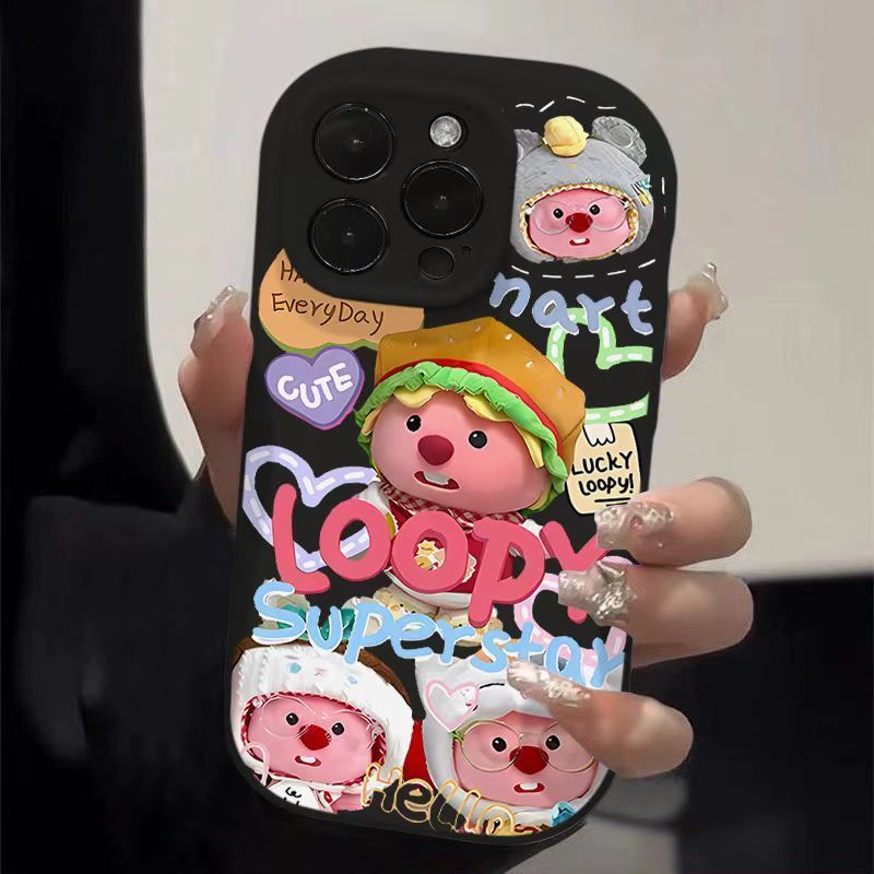 苹果卡通可爱露比全包防摔壳