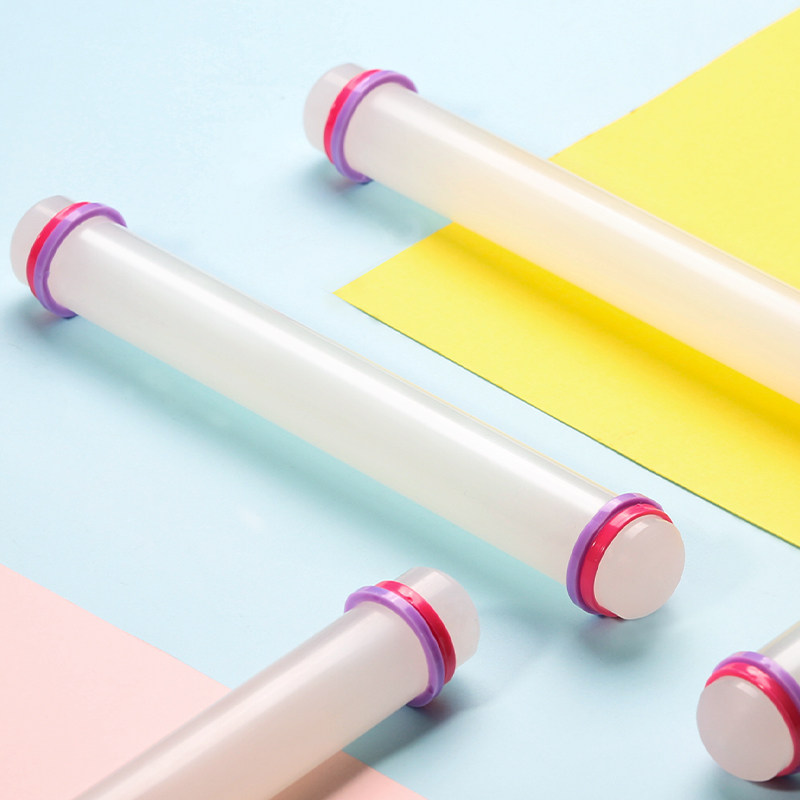 可调节厚度擀面杖不粘面粉擀面棍带圈翻糖饼干蛋糕面皮烘培工具