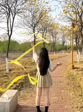 jk拍照飘带学生户外写真道具彩带黄色蓝色艺术体操舞蹈配饰摄影