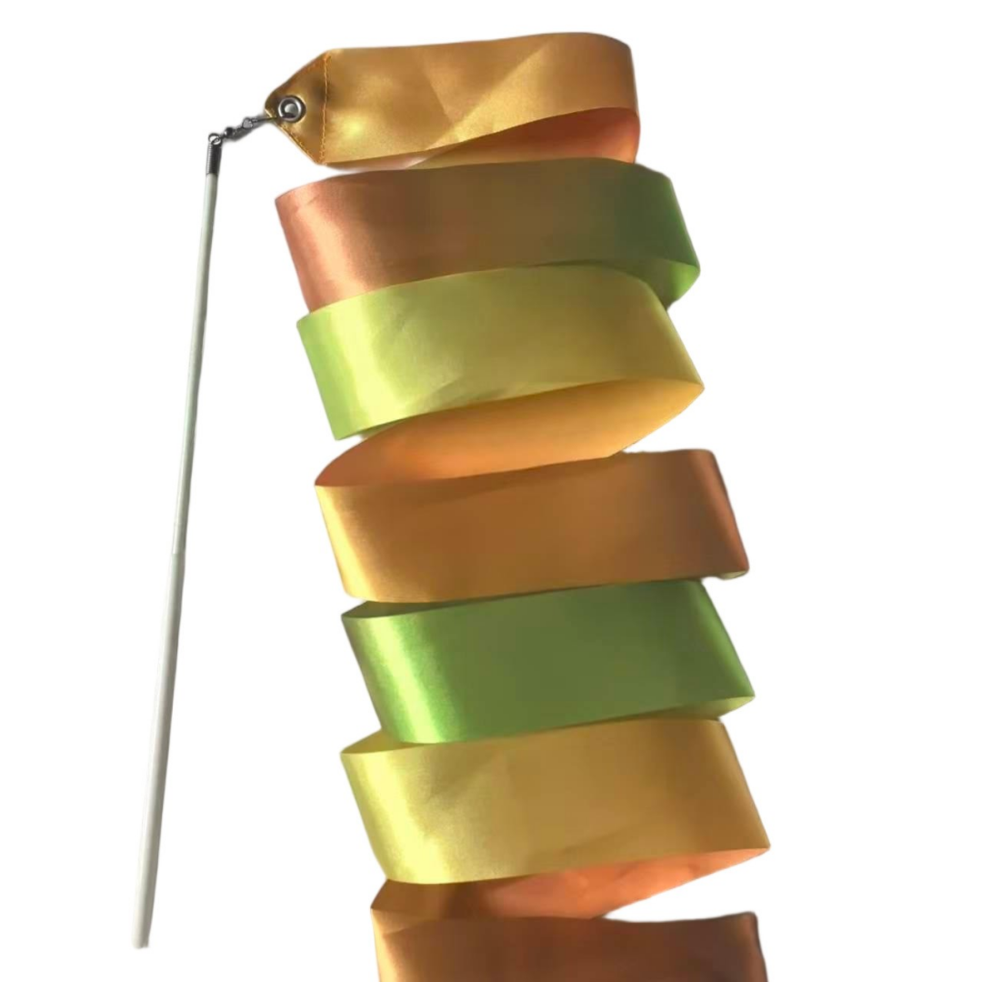 香槟色舞蹈彩带艺术体操幼儿园彩