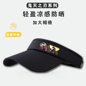 动漫联名系列新款 空顶防晒帽防紫外线夏季 冰丝遮阳帽大帽檐太阳帽