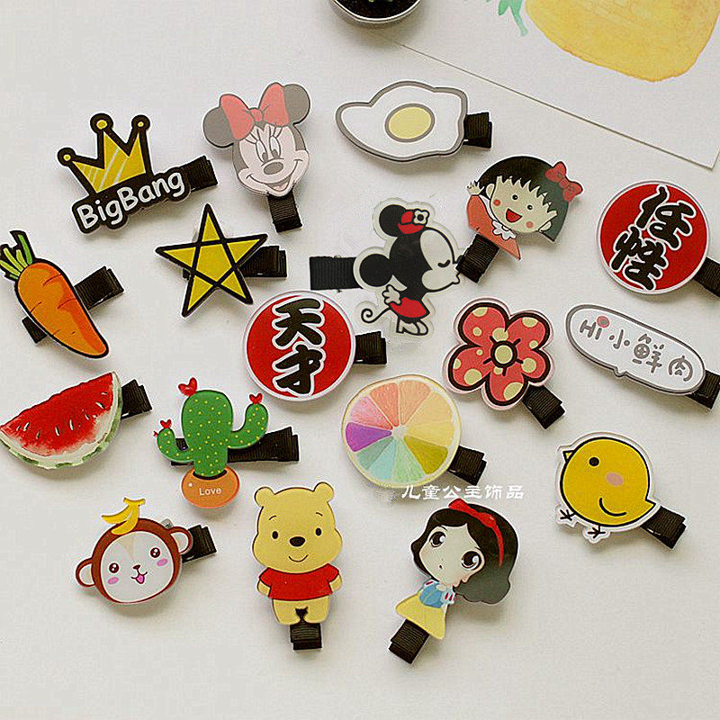 原宿风卡通发夹米奇刘海夹