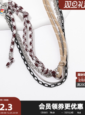 三福游牧风银扣腰链单条 时尚个性潮流氛围小众首饰配饰850088